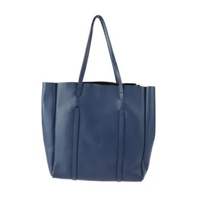 Pre-owned Balenciaga Blue Leather Tote Bag ()