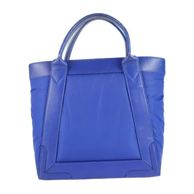 Pre-owned Balenciaga Blue Nylon Handbag Shopping Bag Tote Bag ()