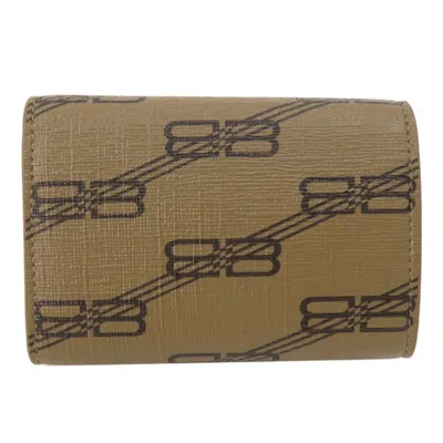 Pre-owned Balenciaga Brown Leather Wallet (tri-fold) ()