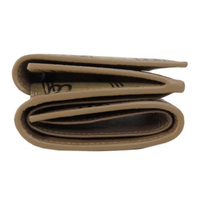Pre-owned Balenciaga Brown Leather Wallet (tri-fold) ()