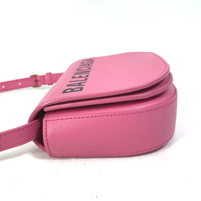 Pre-owned Balenciaga Pink Leather Shoulder Bag ()