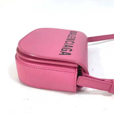 Pre-owned Balenciaga Pink Leather Shoulder Bag ()