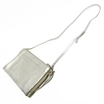 Pre-owned Balenciaga Silver Leather Shoulder Bag ()
