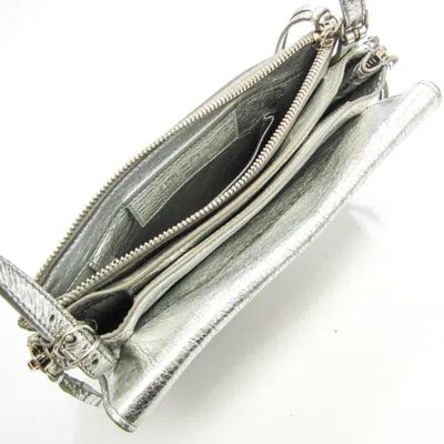 Pre-owned Balenciaga Silver Leather Shoulder Bag ()