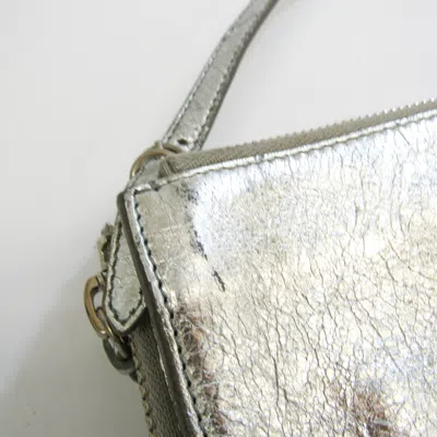 Pre-owned Balenciaga Silver Leather Shoulder Bag ()
