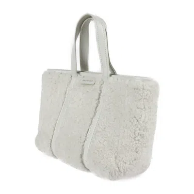 Pre-owned Balenciaga White Leather Handbag Tote Bag ()