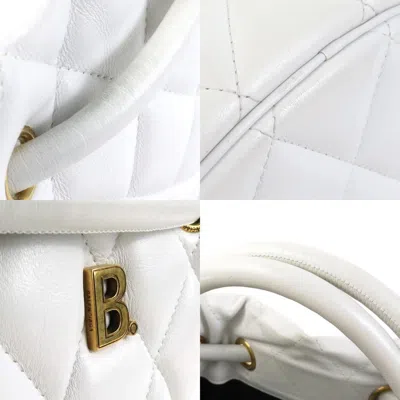 Pre-owned Balenciaga White Leather Handbag Shoulder Bag ()