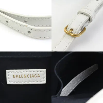 Pre-owned Balenciaga White Leather Handbag Shoulder Bag ()