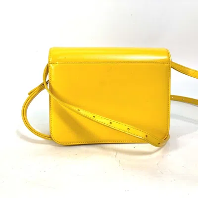 Pre-owned Balenciaga Yellow Leather Shoulder Bag ()