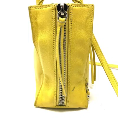 Pre-owned Balenciaga Yellow Leather Shoulder Bag ()