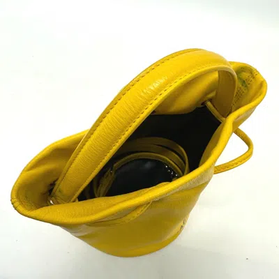 Pre-owned Balenciaga Yellow Leather Shoulder Bag ()