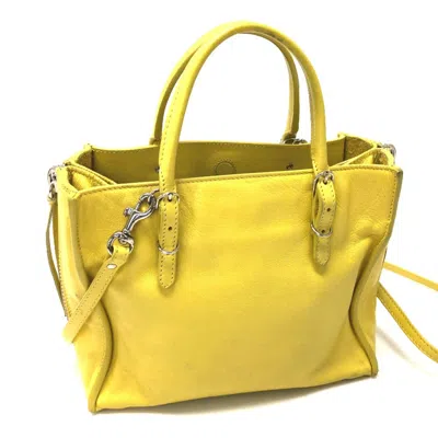 Pre-owned Balenciaga Yellow Leather Shoulder Bag ()