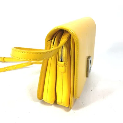 Pre-owned Balenciaga Yellow Leather Shoulder Bag ()