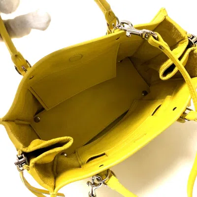 Pre-owned Balenciaga Yellow Leather Shoulder Bag ()