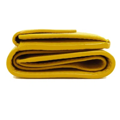 Pre-owned Balenciaga Yellow Leather Wallet (bi-fold) ()