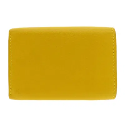 Pre-owned Balenciaga Yellow Leather Wallet (bi-fold) ()