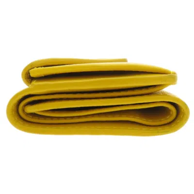 Pre-owned Balenciaga Yellow Leather Wallet (bi-fold) ()