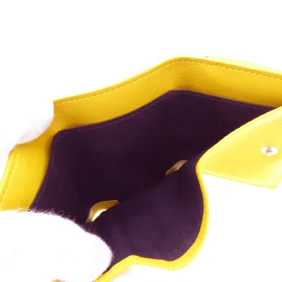 Pre-owned Balenciaga Yellow Leather Wallet (bi-fold) ()