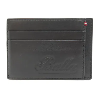 Pre-owned Bally Black Leather Coin Purse/coin Case ()