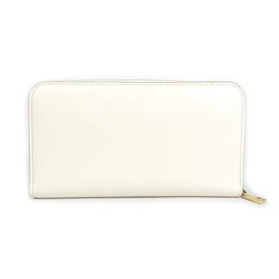 Pre-owned Bally Ivory Leather Long Wallet (bi-fold) ()