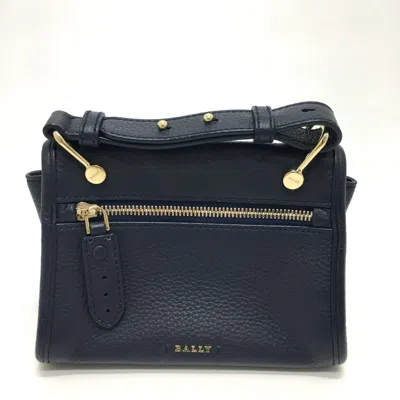 Pre-owned Bally Navy Leather Shoulder Bag ()