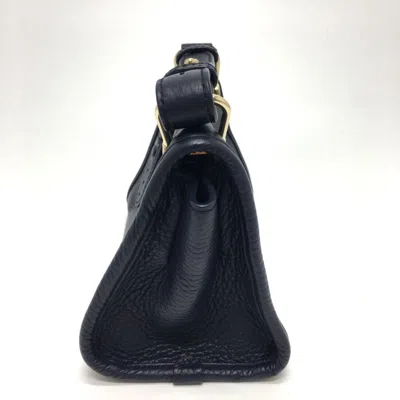 Pre-owned Bally Navy Leather Shoulder Bag ()