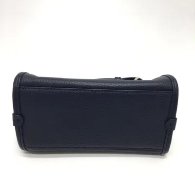 Pre-owned Bally Navy Leather Shoulder Bag ()