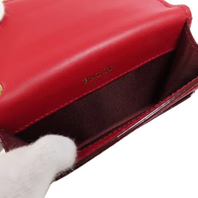 Pre-owned Bally Red Color Leather Coin Purse/coin Case ()
