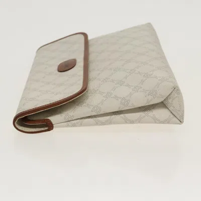Pre-owned Bally White Canvas Clutch Bag ()