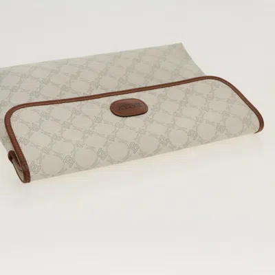Pre-owned Bally White Canvas Clutch Bag ()