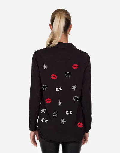 Lauren Moshi Sloane Emoji Love In Black