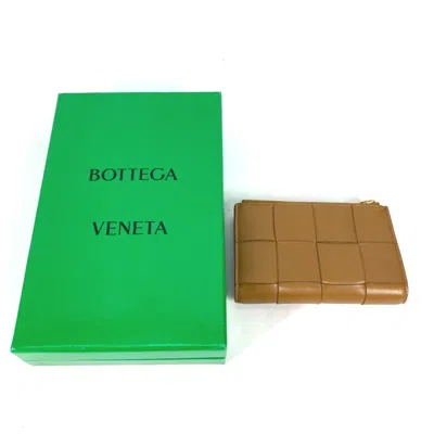 Pre-owned Bottega Veneta Beige Leather Wallet (bi-fold) ()