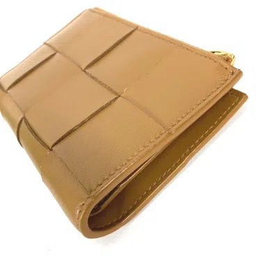 Pre-owned Bottega Veneta Beige Leather Wallet (bi-fold) ()