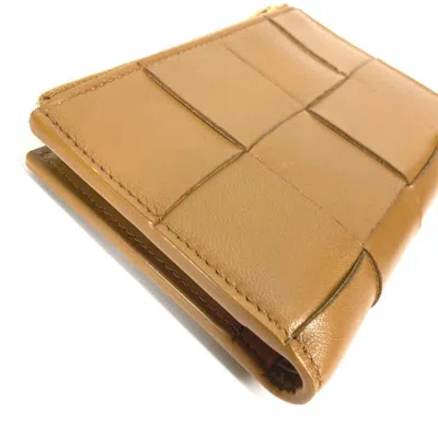 Pre-owned Bottega Veneta Beige Leather Wallet (bi-fold) ()