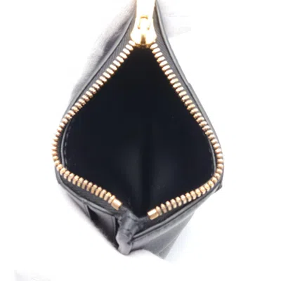 Pre-owned Bottega Veneta Black Leather Coin Purse/coin Case ()