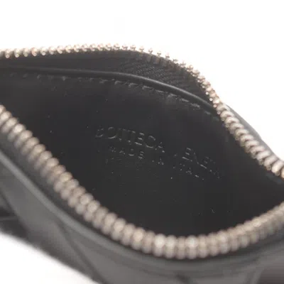 Pre-owned Bottega Veneta Black Leather Coin Purse/coin Case ()