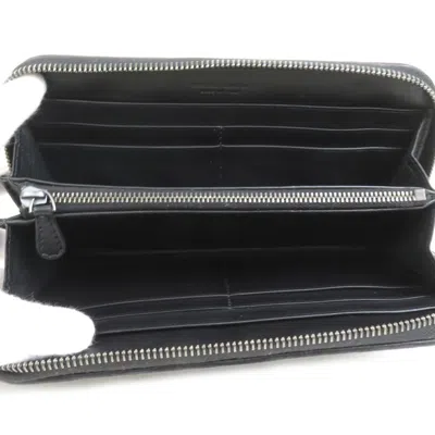 Pre-owned Bottega Veneta Black Leather Coin Purse/coin Case ()
