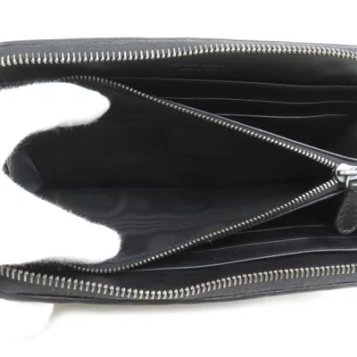 Pre-owned Bottega Veneta Black Leather Coin Purse/coin Case ()