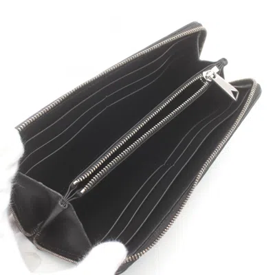 Bottega Veneta Black Leather Long Wallet (bi-fold) In Black
