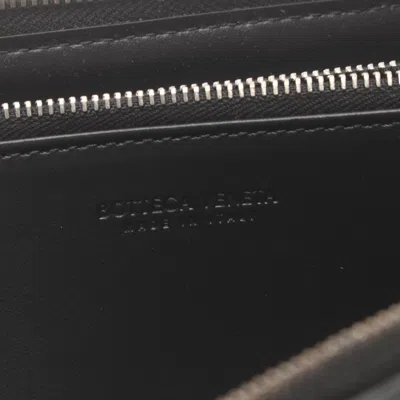 Bottega Veneta Black Leather Long Wallet (bi-fold) In Black