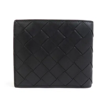 Pre-owned Bottega Veneta Black Leather Wallet (bi-fold) ()