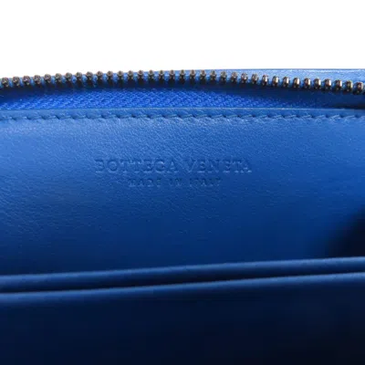 Pre-owned Bottega Veneta Blue Leather Coin Purse/coin Case ()
