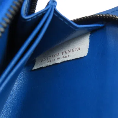 Pre-owned Bottega Veneta Blue Leather Coin Purse/coin Case ()