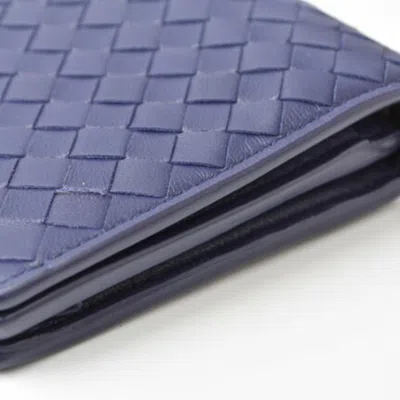 Pre-owned Bottega Veneta Blue Purple Chain/shoulder Wallet () In Blue, Purple