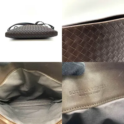 Pre-owned Bottega Veneta Brown Intrecciato Shoulder Bag ()