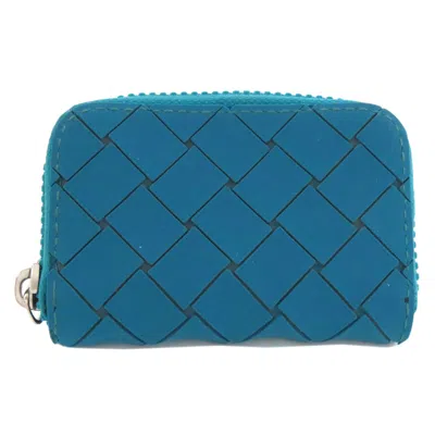 Pre-owned Bottega Veneta Green Rubber Coin Purse/coin Case ()