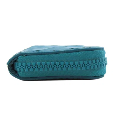Pre-owned Bottega Veneta Green Rubber Coin Purse/coin Case ()