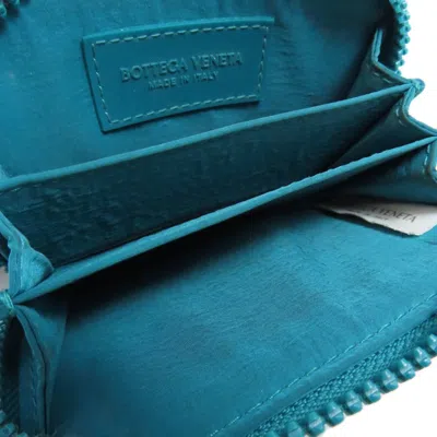 Pre-owned Bottega Veneta Green Rubber Coin Purse/coin Case ()
