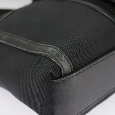 Pre-owned Bottega Veneta Intrecciato Black Canvas Shoulder Bag ()