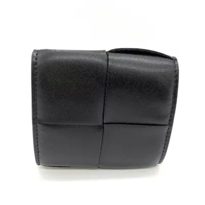 Pre-owned Bottega Veneta Intrecciato Black Intrecciato Coin Purse/coin Case ()